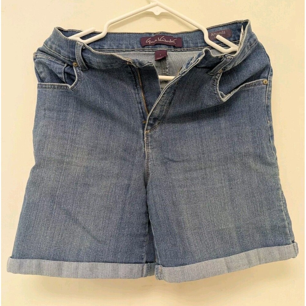 Gloria Vanderbilt AMANDA All Around Slimming Effect Denim Shorts Women's 8 (30)